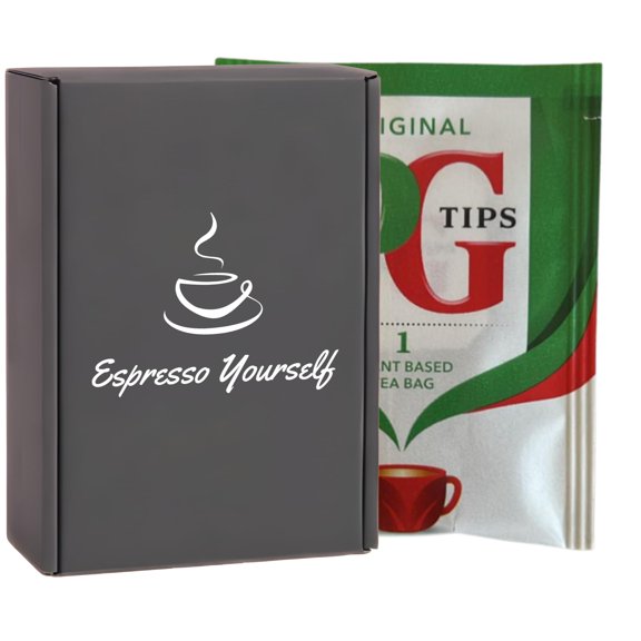 50 Individually Wrapped Tea Bags Bulk by Espresso Yourself Teabags, Signature Taste, Refreshing & Flavourful, Plant-Based Biodegradable Tea Sachets Letterbox Friendly