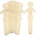 thumbnail image 1 of CraftySticks, 50 Pack People Shaped Wooden Craft Sticks, 5.25" People Popsicle Stick Figures, Wooden Stick People for Crafts and Learning, 1 of 5