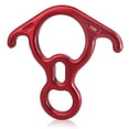 thumbnail image 1 of 50 KN Figure 8 Descender Large Bent Ear Belaying and Rappelling Gear Belay Device for Rock Climbing, Aerial Dance, Ziplining and Peak Rescue, Red, 1 of 9