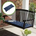 thumbnail image 1 of Up to 50% off Kbndieu Bench Cushion Waterproof, Patio Porch Swing Replacement Seat Cushion with Ties, Tufted Rocking Chair Cushion for Indoor/Outdoor Furniture Patio Lounger Bench (Blue), 1 of 7