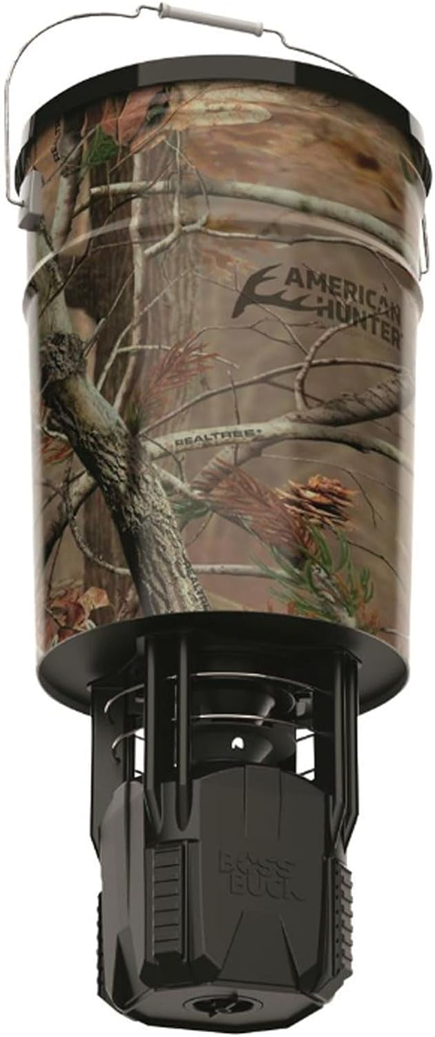 50 LB Hanging Feeder Hunting Durable Lightweight Camo Metal Game Feeder