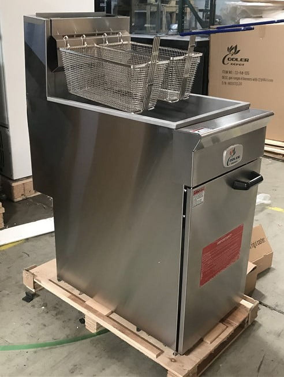 50 LB Propane Deep fryer CDF50P NSF