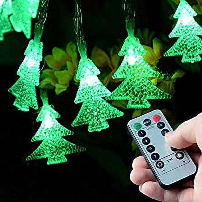 50 LED Christmas Trees LED Fairy Lights with Remote Control, Battery