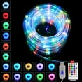 thumbnail image 1 of 50 LED Rope Lights USB Operated, 23FT 16 Colors Changing RGB Fairy String Light 8 Modes Waterproof with Remote/Timer for Bedroom Balcony Trampoline Tree Patio Holiday Outdoor Decoration, 1 of 7