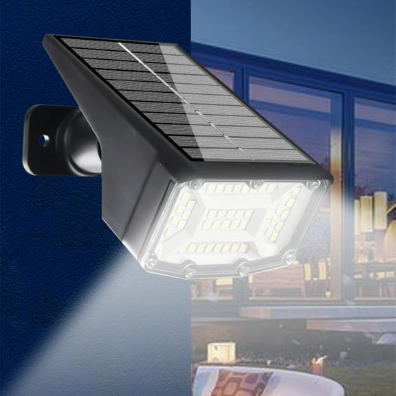 50 LED Solar Spotlight 2 in 1, Wireless Outdoor Ground & Wall Light, Auto On/Off Landscape Lamp, One Pack ABS Plastic IP65 Waterproof, for Yard Garden & Patio Pathway, Bright Solar Powered Floodlight