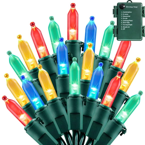 50 LED multi color Christmas lights