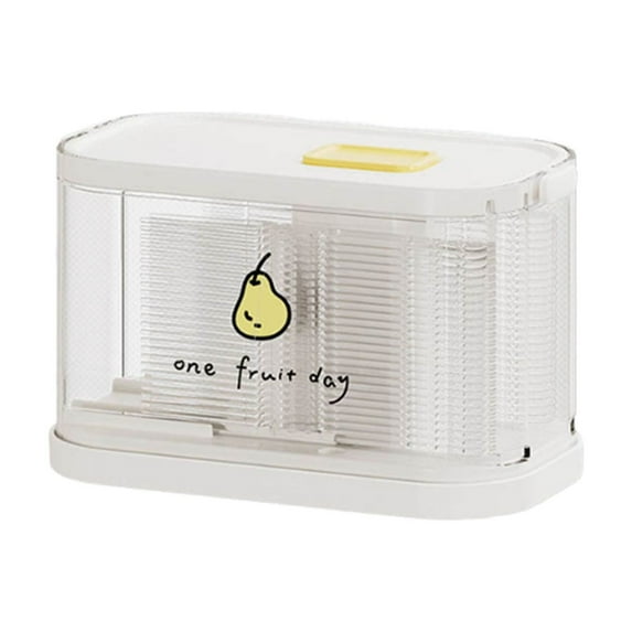 Up to 50% off Large Capacity Storage, InsCrazy Push-type Disposable Fruit Fork Box Fruit Fork Container Large Capacity Storage Push-type Reusable Fruit Fork Canned Cake Dessert Pick