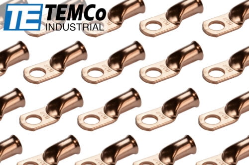 4 Gauge Wire Terminals 50 4 Gauge Ring 5/16" Hole Terminal BATTERY Lug Bare Copper Un Insulated Awg Ru5fhvvwvl5cxvzm 4 Gauge Ring Terminal - Foto 2