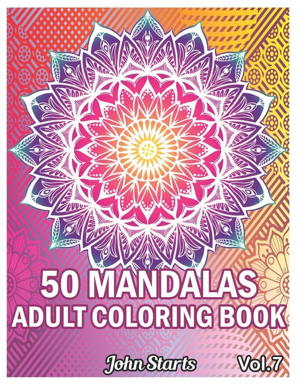 Stress Relief Coloring Book For Adults (Pattern #7) (Paperback
