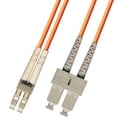thumbnail image 1 of 50 Meter Multimode Duplex Fiber Optic Cable (62.5/125) - LC to SC - Orange, 1 of 1