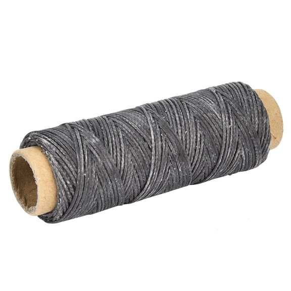 50 Meters/Roll 150D/16 Leather Crafts Sewing Thread Hand Stitching Waxed Thread (Dark Gray)