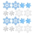 thumbnail image 1 of 50 Mini small Resin Snowflakes 3 colors.3 sizes DIY accessories, 1 of 5