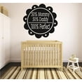 thumbnail image 1 of 50% Mommy 50% Daddy 100% Perfect Baby Boy Girl Unisex Newborn Decor Peel & Stick Sticker Vinyl Wall Decal 20x20 Inches, 1 of 2