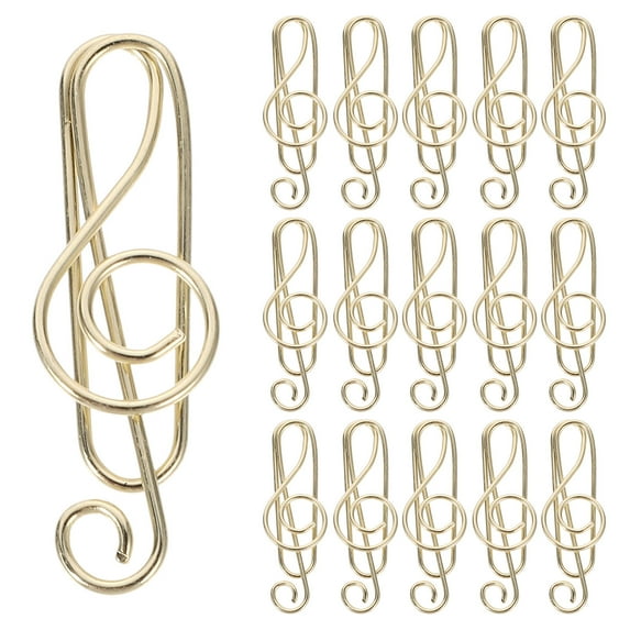 Set of Music Note Paper Clips for Invitations, Documents, and Office Use - Decorative and Functional
