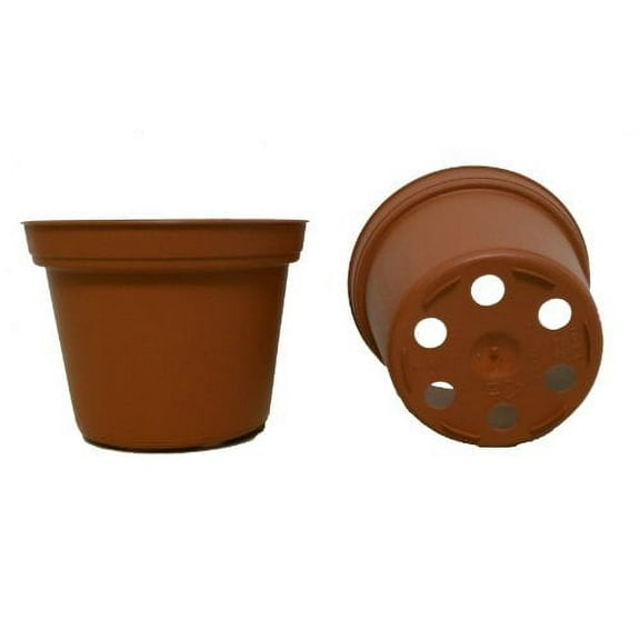 50 NEW 3 Inch Plastic Nursery Pots ~ Pots ARE 3 Inch Round At the Top and 2.25 Inch Deep. Color: Terracotta