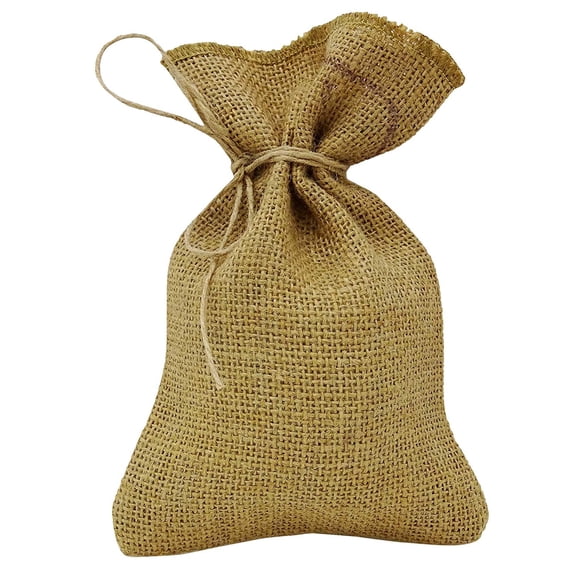 50 Natural Rustic Jute Drawstring Favor Bag Wedding Party Thank You Small Gift Sack Pouches 5" x 7" inches