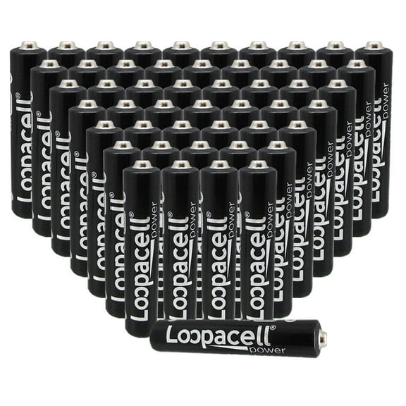 50 New AAAA Loopacell Batteries