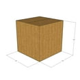 thumbnail image 1 of 10x10x10 Kraft Brown Corrugated Shipping Boxes Multi-Depth, 48 ECT Double-Wall, Qty 50, 1 of 3