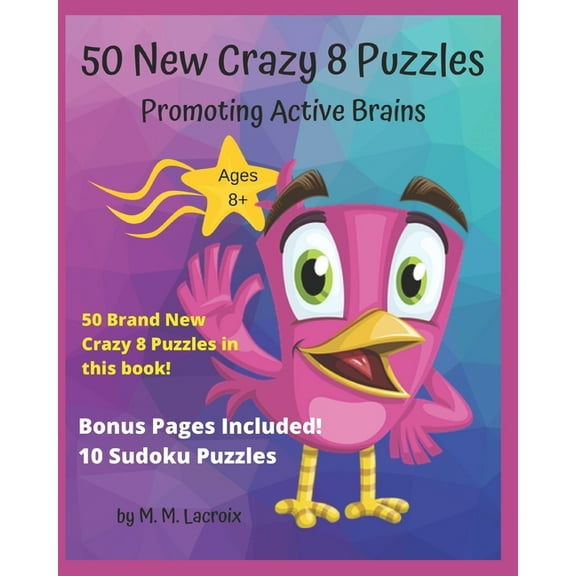 50 New Crazy 8 Puzzles: Promoting Active Brains, (Paperback)