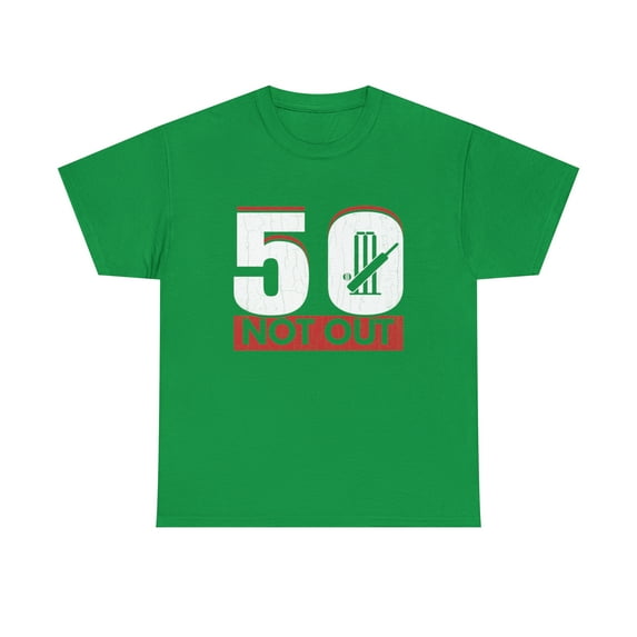 50 Not Out Funny Cricket Player Coach Sports Graphic T-Shirt