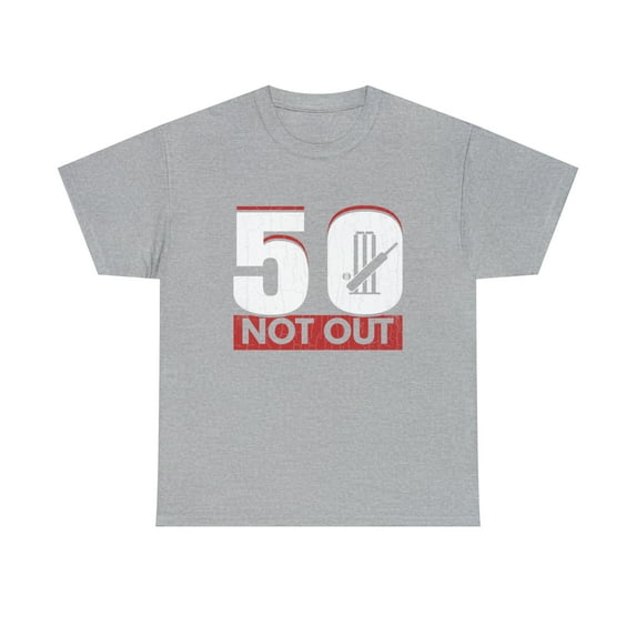 50 Not Out Funny Cricket Player Coach Sports Graphic T-Shirt