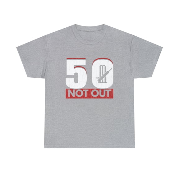 50 Not Out Funny Cricket Player Coach Sports Graphic T-Shirt