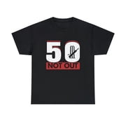 50 Not Out Funny Cricket Player Coach Sports Graphic T-Shirt