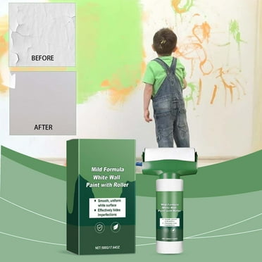 Up to 50% OFF,Roller Wall Paint White, Easy Covering Stains, Quick Drying, 500g Emulsion, Perfect for HomeOffice, No Odor, Interior Paint Holiday Beauty|Plastic,Multicolor