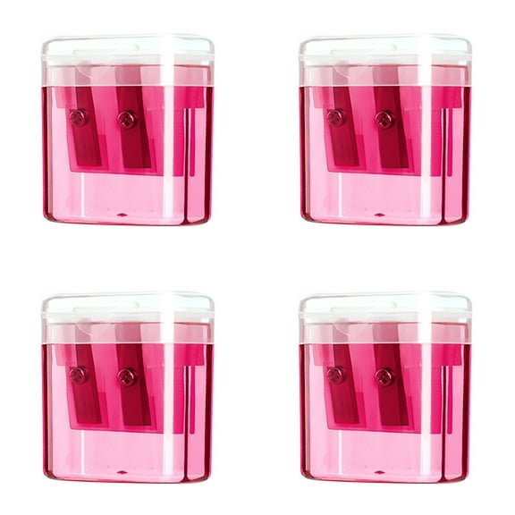 Up to 50% OFF, Vsgery 4pcs Double Hole Pencil Sharpener, Color Pencil Sharpener, Portable Sharpener, Oval Design, Office Supplies, for Study Desk, Manual Pencil Sharpener, Desk Accessories