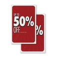 thumbnail image 1 of 50% Off (2-PACK) 24" x 36" Vinyl Decals | Sign Insert Peel & Stick Decals Stickers Window Signs, 1 of 2