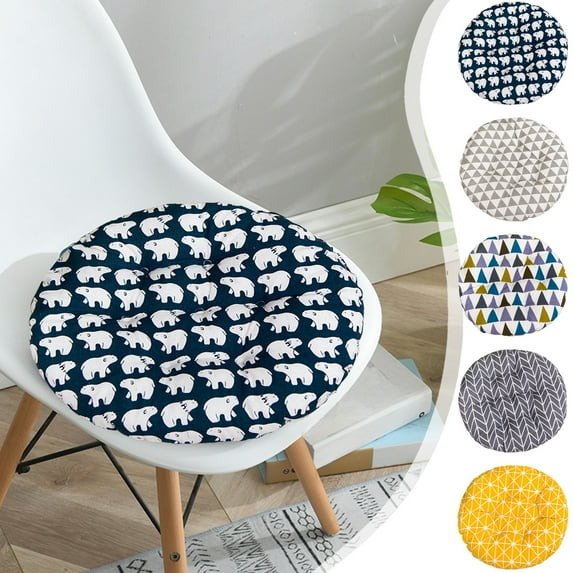 Up to 50% Off! Boovnll Outdoor Chair Cushions, 18" Super Soft Cozy Non-Slip Outdoor Cushions Round Patio Chair Cushions for Indoor, Outdoor, Garden, Patio - Patio Furniture Cushions