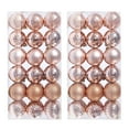 thumbnail image 1 of 50% Off Clear! 72Pcs Christmas Tree Ornaments , Shatterproof Christmas Ornaments Set Decorations for Xmas Tree Balls 30mm/1.18", 1 of 2
