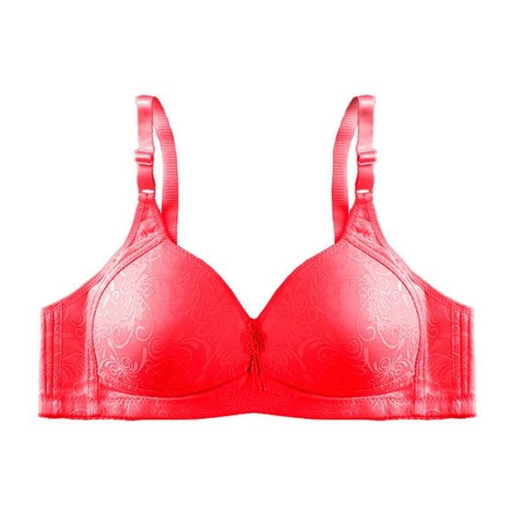 Clear! Aofany Bra Women's Non Steel Ring Style Printed Gathered Breathable Underwear Daily Bra, 36C-44C