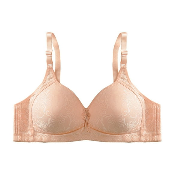Clear! Aofany Bra Women's Non Steel Ring Style Printed Gathered Breathable Underwear Daily Bra, 36C-44C