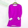 thumbnail image 1 of 50% Off Clear!GaThRRgYP Womens Tops Crewneck Clearance,Women's Large Loose Raglan Top Thickened and Velvet Lamb Wool Warm Underlay, 1 of 6