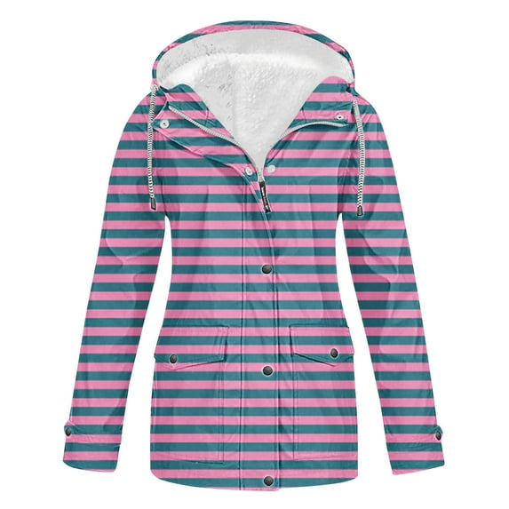 50% Off Clear! Ladies' Velvet Fashion Printed And Sunscreen Outdoor Sportswear Jacket Long Sleeved Hooded Casual Jacket/jacket Christmas Deals