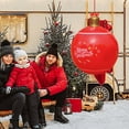 thumbnail image 1 of 50% Off Clear! Light Up PVC Inflatable Christmas Ball , 20 Inch Large Outdoor Decorated Ball Outdoor Christmas Decorations,New Years Christmas Ornaments with Light, 1 of 7