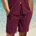 thumbnail image 1 of 50% Off Clear! Mens Summer Swim Shorts Men Fashion Casual Drawstring Elastic Printing With Pockets Shorts L, Wine, 1 of 5
