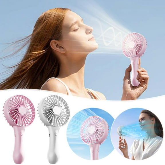 50% Off Clear! Mini Fans Mini Handheld Fan USB Rechargeable Foldable For Summer Outdoor Indoor Use