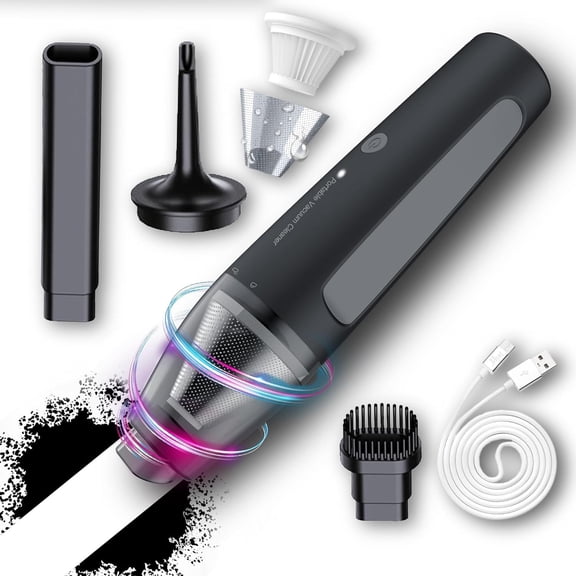 50% Off Clear! Skegnu Handheld Vacuum Cleaner Mini Car Vacuum Cleaner Powerful Suction Portable Collector for Car Home and Office Cleaning