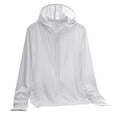 thumbnail image 1 of 50% Off Clear! Sun Protection Clothing Women's Summer Lightweight Reflective Solid Color Breathable Hooded Sunscreen Clothing, 1 of 3