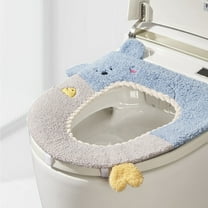 50% Off Clear! Toilet Seat With Winter Velvet And Thickened Toilet Seat Household Toilet Seat Cushion