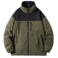 thumbnail image 1 of 50% Off Clear! Viikei Mens Coats Outerwear Winter Mens Winter Coats Men's Fashion Winter Casual Fleece Pocket Zipper Jacket, 1 of 2