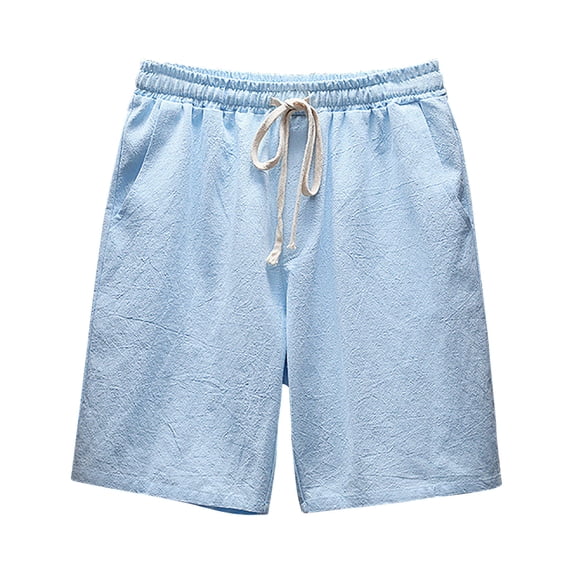 50% Off Clear! Viikei Mens Shorts Clearance Plus Size Shorts for Men Summer Thin Mid-waist Beach Pants Casual Five-point Sports Shorts Pants
