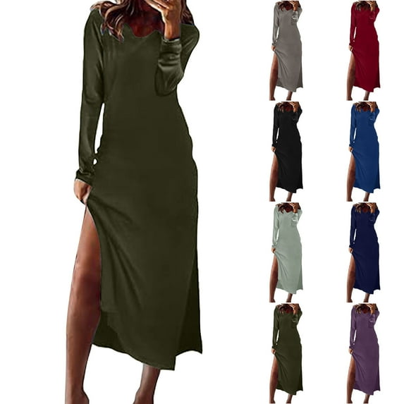 50% Off Clear! Women Plus Size Dresses Women's Short Sleeved V-neck Fashion Print High Waist Mid-Calf V-neck Dress Army Green, L