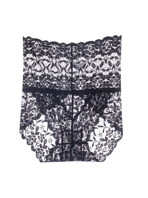 50% Off Clear! Women's Fashion Sexy Transparent Low Waist Pants Panties Thong Lace Black 2XL