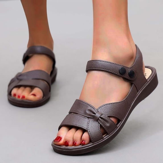 50% Off Clear! Women's Sandals Women's Fashion Casual Non-Slip Comfortable Spring And Summer New Flat Soft Bottom Sandals