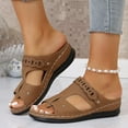 thumbnail image 1 of Women's Sandals Fashion Casual Summer Thick-Soled Slippers Fish Mouth I-Shaped Thick-Soled Slippers, 1 of 9