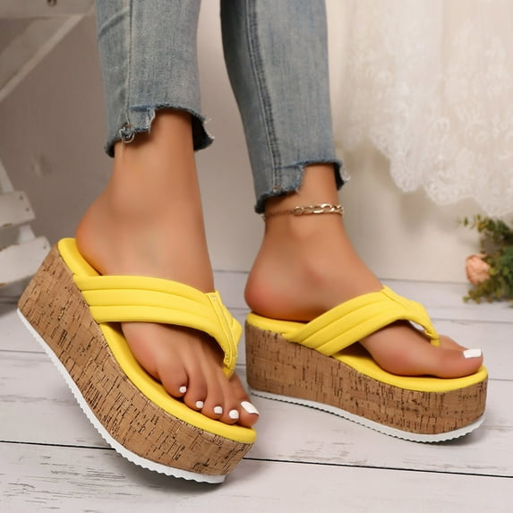 Summer Sandals for Women 2026 Women Casual Round Head Comfy Slippers Beach Casual Slipsole Shoes