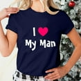 thumbnail image 1 of Womens Tops Dgankt Women's Valentine's Day Short Sleeve Monogram Printed Solid Color Top Short Sleeve Crew Neck Shirt, 1 of 6